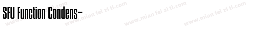 SFU Function Condens字体转换